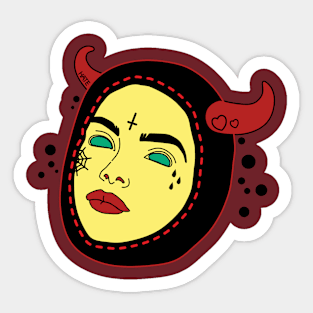 Devil girl Sticker